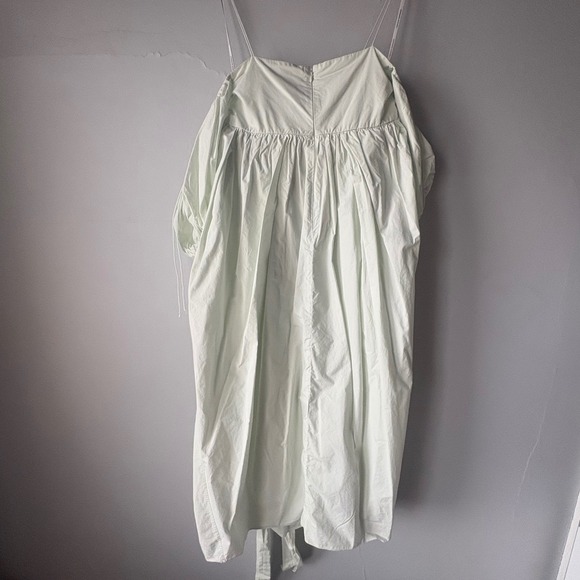 Cecilie Bahnsen Mint Green Cotton Poplin Joel Midi Dress US 6 UK 10 - Picture 15 of 16